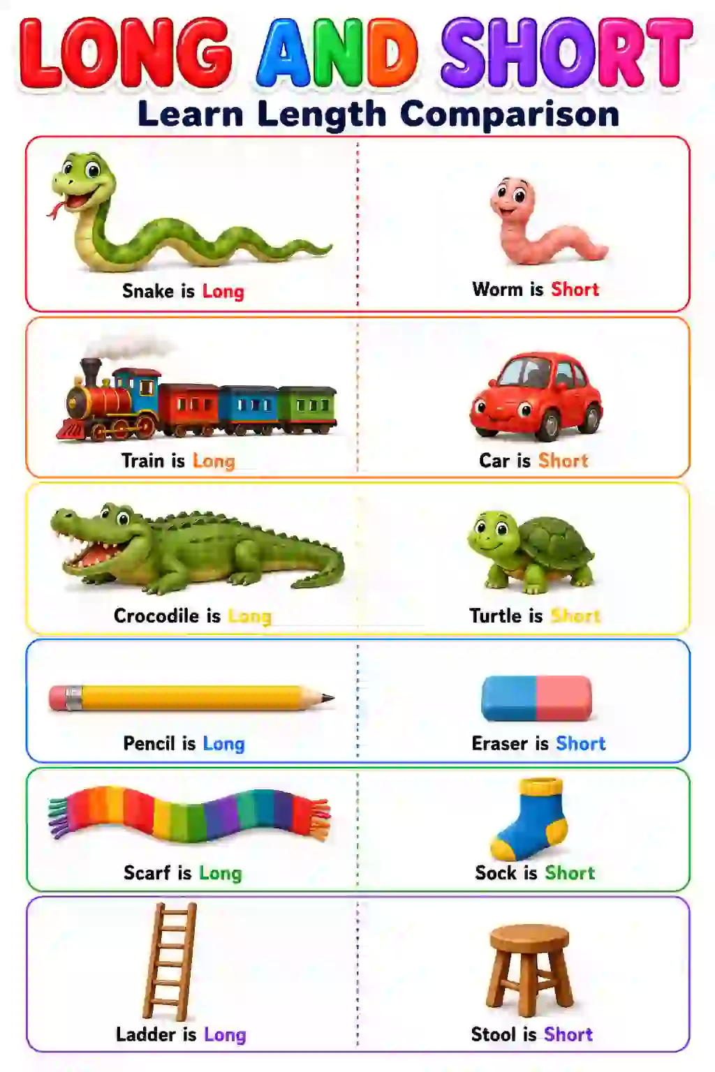 Long and Short Chart